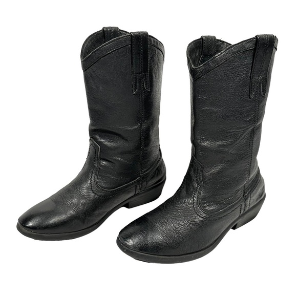 FRYE Billy Short Leather Boots - Picture 4 of 11